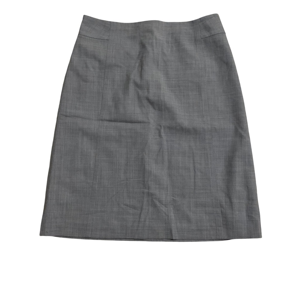 Banana Republic Wool Blend Pencil Skirt Grey  Business‎ Professional Size 14